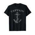 thumbnail image 1 of Vintage Boat Captain Anchor TShirt Boater Boating Pontoon T-Shirt, 1 of 5