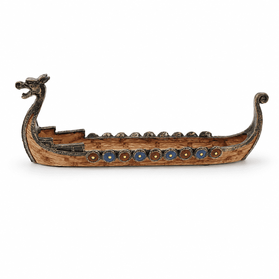 Vintage Boat Incense Holder, Chinese Style Decorative Incense Burner for Home Desktop Decor