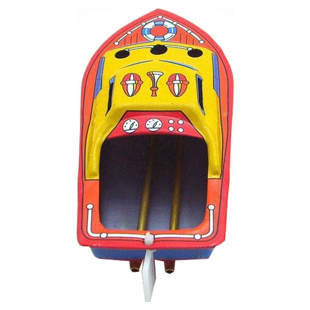 Vintage Boat Steam Powerd Collectable Toy Boat Educational Recycle Retro Alphabet Game Board Kid