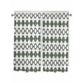 thumbnail image 1 of Vintage Bohemia Bathroom Window Curtain, Minimalist Abstract Geometric Art Green Light Filtering Coffee Kitchen Curtains, Bedroom Living Room Curtains 2 Panel 84"x63", 1 of 6