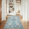 Vintage Bohemian Area Rug, 4x5.3ft Washable Living Room Rug Indoor Non