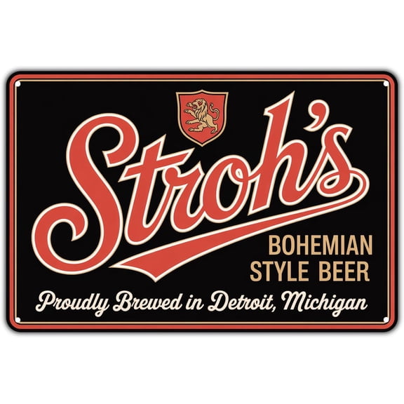 Vintage Bohemian Beer Style Metal Tin Sign, 8 x 12 Inch Retro Bar Wall Decor for Home Bar, Pub, Kitchen, Garage, Man Cave