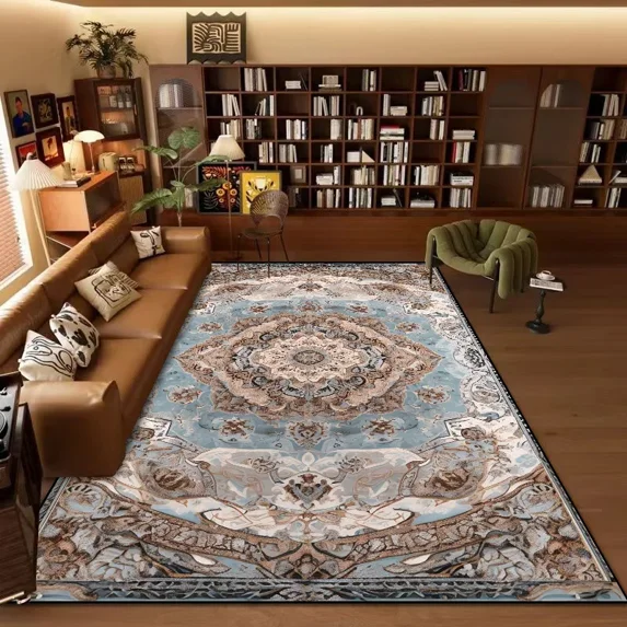 Vintage Bohemian Carpet for Living Room Large Area Rugs Bedroom ration Lounge Rugs Washable Soft Flo