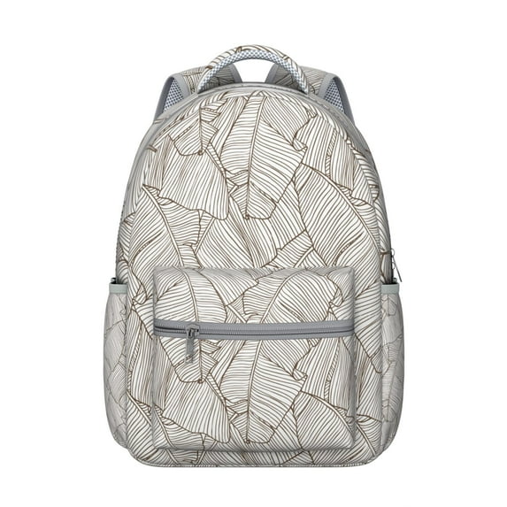 Vintage Bohemian College Backpack - Spacious 17" Laptop Compartment, Water-Resistant Oxford Material for Campus, Dorm & Commuter Use