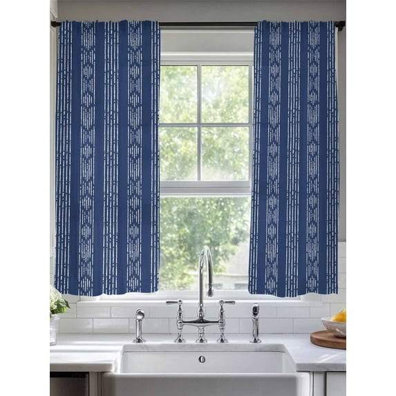 Vintage Bohemian Sheer Curtains 72 Inches Long 2 Panels Farmhouse Tribe Art Light Filtering Semi Sheer Window Curtains Drapes for Bedroom Living Room 52"x72"