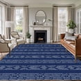 thumbnail image 1 of Vintage Bohemian Washable Living Room Rugs 5'x8', Farmhouse Tribe Art Low Pile Throw Large Area Rug Non-Slip Sturdy Edge Binding Carpet for Living Room Kitchen Office, 1 of 9