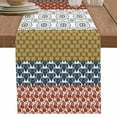 thumbnail image 1 of Vintage Boho Aztec Geometric Table Runner-36 Inch Long Southwestern Native Tribal Table Runners Linen Burlap Tablerunner for Kitchen Dining Room Holiday Party, 1 of 9