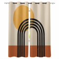 thumbnail image 1 of Vintage Boho Blackout Curtains for Bedroom Living Room Darkening Curtains 84 Inch Length 2 Panels Set Bohemia Abstract Geometric Window Curtain Insulated Window Treatment Grommet Drapes 42"x84", 1 of 9