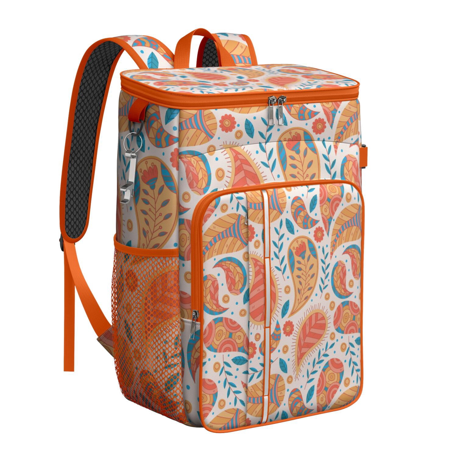 Chilly Box Backpack Vintage Boho Cooler Backpack 20L - Insulated Leakproof Lunch Bag with ...