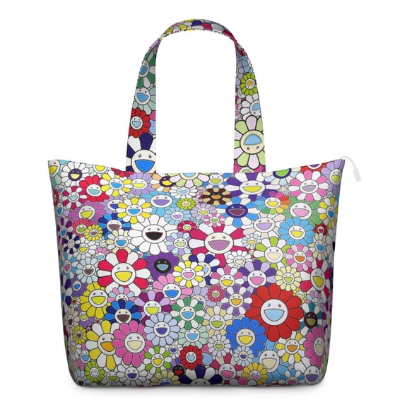 Vintage Boho Daisy Travel Bag Floral Overnight Duffel, , Lightweight, Multiple Pockets, Airplane Friendly, for Women