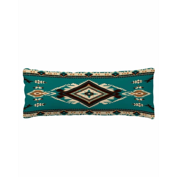 Vintage Boho Ethnic Geometric Body Pillow Cover, Pillowcase Protectors with Zipper, Breathable Decorative Throw Pillow Case Cover, Pillow Shams for Couch Sofa 20x54Inch