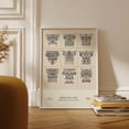 thumbnail image 1 of Vintage Boho Gallery Poster, Iconic Wall Art Print, Boho Decor, Retro Room Art - Modern Kitchen Art, Gift For Friend, Gallery Wall Decor Wall Art, Modern Wall Decor, 16x24 UNFRAMED, 1 of 2