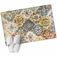 thumbnail image 1 of Vintage Boho Large Area Rugs for Bedroom Living Room, Soft Non Slip Carpet Bedside Rug, Chic Farmhouse Neutral Morocco Geometric Rectangular Floor Cover Kitchen Accent Rug 2'x3' for Office, 1 of 9