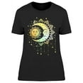 thumbnail image 1 of Vintage Boho Moon T-Shirt Women -Image by Shutterstock, Female Large, 1 of 2