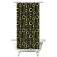 thumbnail image 1 of Vintage Boho Sunflower Shower Curtain 36x72 with Hooks, Yellow Wildflower Floral Bee Butterfly Design, Quick-Dry Polyester for Rustic Country Farmhouse Bathroom Decor, 1 of 5