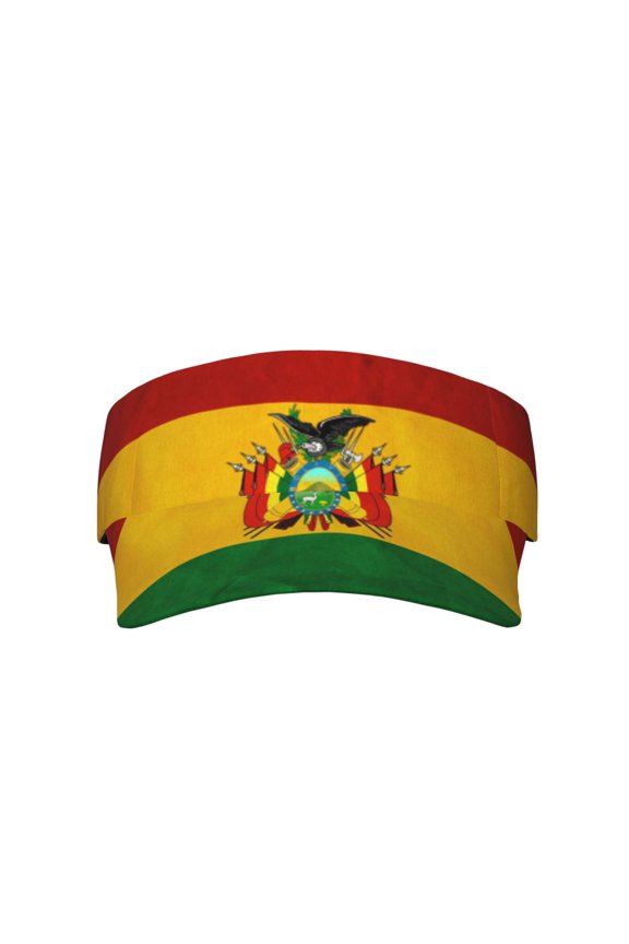 Vintage Bolivian Flag Sport Visor Hats Sun Protection Outdoor Activity For Women Men