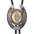 thumbnail image 1 of Vintage Bolo Tie for Men- Initial Letter ABCDMJR to Z Western Cowboy Bolo Tie for Women, 1 of 6