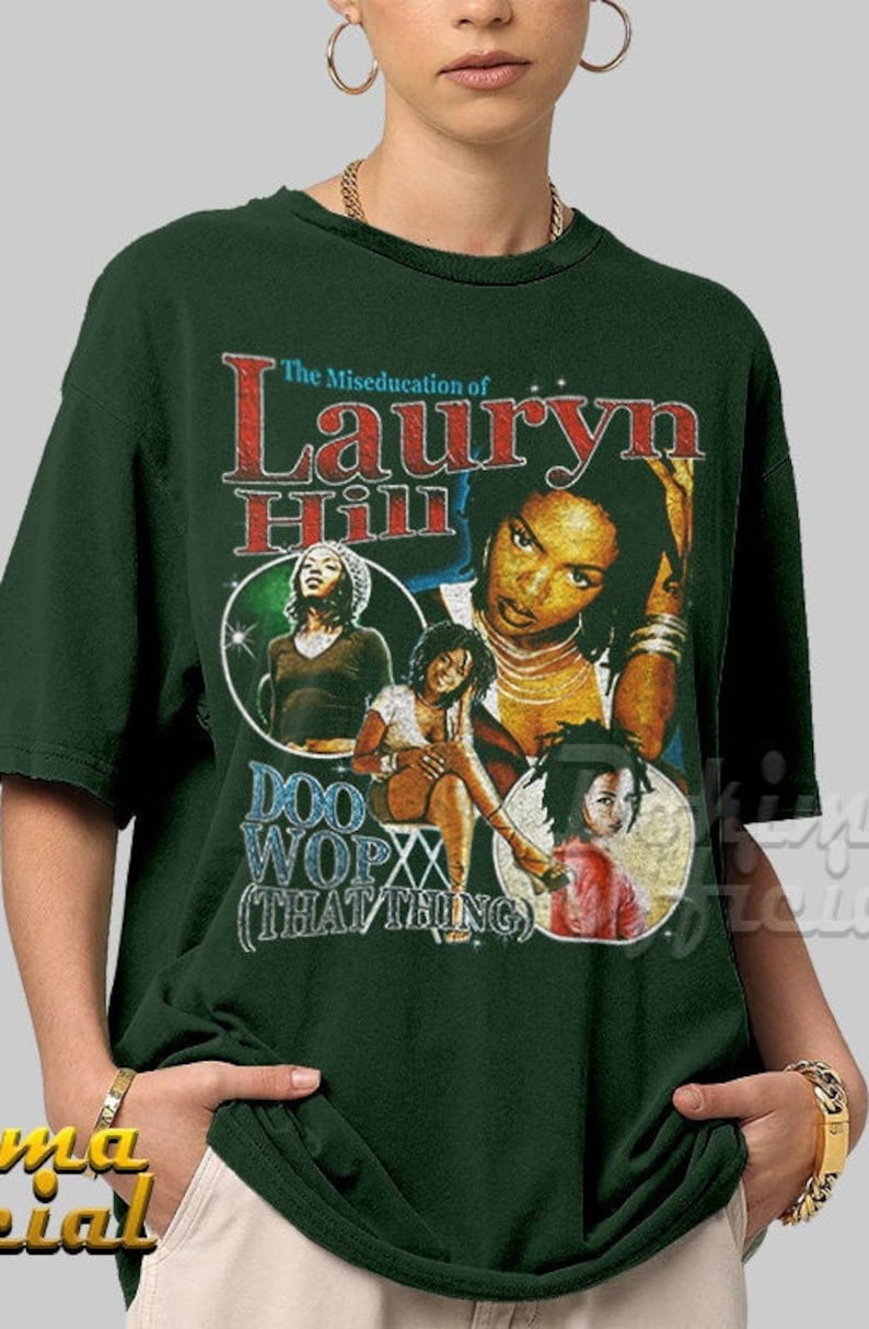 Vintage Bootleg Inspired Tee | Ms Lauryn Hill Graphic Unisex Vintage Bootleg Inspired Tee | Ms Lauryn Hill Graphic Unisex