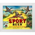 thumbnail image 1 of Vintage Booze Labels 14x12 White Modern Wood Framed Museum Art Print Titled - Sport Beer, 1 of 4