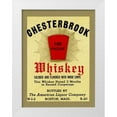 thumbnail image 1 of Vintage Booze Labels 15x18 White Modern Wood Framed Museum Art Print Titled - Chesterbrook Whiskey, 1 of 4