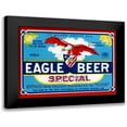 thumbnail image 1 of Vintage Booze Labels 24x19 Black Modern Framed Museum Art Print Titled - Eagle Beer Special, 1 of 5