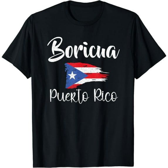 Vintage Boricua Puerto Rico Flag Puerto Rican Flag Pride T-Shirt