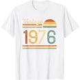 thumbnail image 1 of Vintage Born in 1976 Retro Birthday T-Shirt, 1 of 3