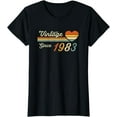 thumbnail image 1 of Vintage Born in 1983 Birthday Ladies T-Shirt, 1 of 4