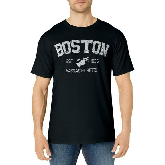 Vintage Boston Massachusetts Est. 1630 Souvenir Gift T-Shirt