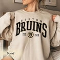thumbnail image 1 of Vintage Boston Sweatshirt, Bruins Hockey Sweater, College Sweater, Hockey Fan Shirt, 1 of 2