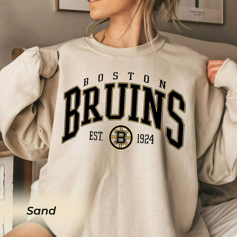 Vintage Boston Sweatshirt, Bruins Hockey Sweater, College Sweater