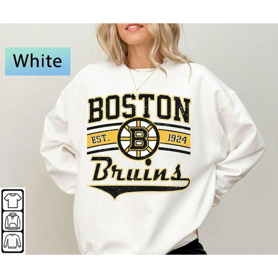 Vintage Boston hockey shirt, Boston Hockey Crewneck, Bruins Hockey sweater, Hockey Fan gift
