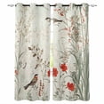 thumbnail image 1 of Vintage Botanical Blackout Curtains for Bedroom Living Room Darkening Curtains 54 Inch Long Summer Birds Pastoral Spring Floral Short Curtain for Small Window Treatment Grommet Drapes 42"x54"x2, 1 of 9