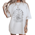 thumbnail image 1 of Vintage Botanical Book Shirts White S-5XL Poetic Well Read Woman Print Tshirt Graphic Tees Tops, 1 of 5