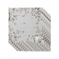 thumbnail image 1 of Vintage Botanical Cloth Napkins Washable Set of 6, Spring Floral Botterfly Summer Flower Reusable Dinner Table Napkins Cloth Bulk for Weddings Kitchen Restaurants Hotel Events Parties 20 x 20 Inch, 1 of 9