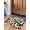 thumbnail image 1 of Vintage Botanical Door Mat&nbsp;Indoor Outdoor Entrance, Non Slip Small Rug for Kitchen Bathroom Entryway Rug, Spring Floral Summer Vintage Washable Doormat Floor Mat for Office Home Decor 16x24 Inch, 1 of 8
