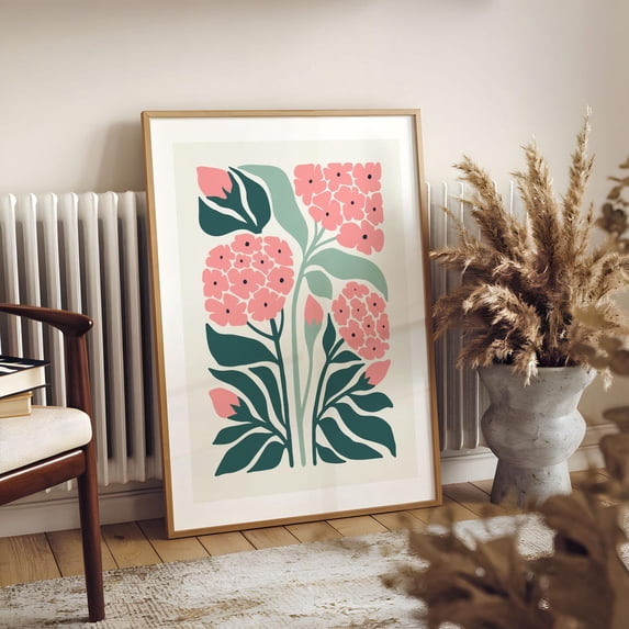 Vintage Botanical Floral Illustration Eco Friendly Ready to Hang Wall Art, Unframed Paper Print Size 8x12