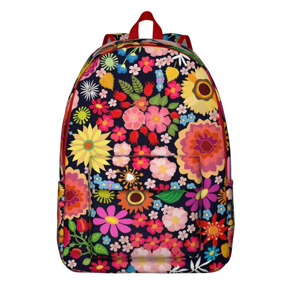 Vintage Botanical Garden Backpack – Rustic Floral Print, Oxford Durable Material, Comfortable Carrying for School and Travel