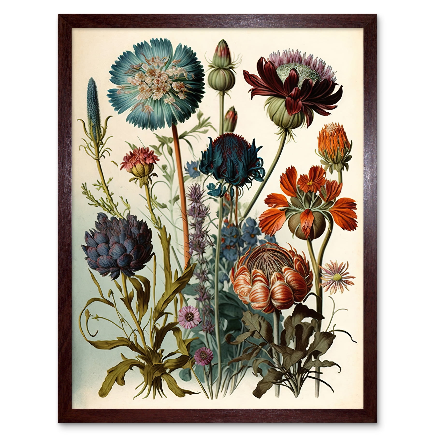 Vintage Botanical Illustration Ernst Haeckel Inspired Plant Study