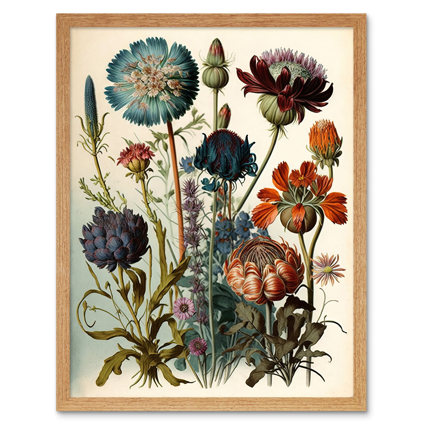 vintage-botanical-illustration-ernst-haeckel-inspired-plant-study-modern-watercolour-painting-extra-large-xl-wall-art-poster-print-walmart-com for Free Printable Plant Wall Art Vintage Botanical Illustration Ernst Haeckel Inspired Plant Study Modern Watercolour Painting Extra Large XL Wall Art Poster Print - Walmart.com for Free Printable Plant Wall Art
