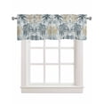 thumbnail image 1 of Vintage Botanical Kitchen Valances for Windows Farmhouse Linen Window Valance Curtain for Living Room Window Treatment Watercolor Leaves Branch Valance Rod Pocket Topper Drape, 60 x 18 Inch, 1 of 6