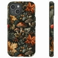 thumbnail image 1 of Vintage Botanical Mushroom Autumn Forest Phone Case for iPhone 12 13 14 15 16 17 Pro Max, 1 of 2