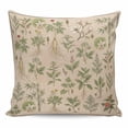thumbnail image 1 of Vintage Botanical Pillow Covers 26x26 Inch Decorative Throw Pillow Cover, Country Herbs Leaves Plants Flowers Brown Sofa Pillowcases Accent Cushion Case Home Decor Bedroom Living Room, 1 of 6