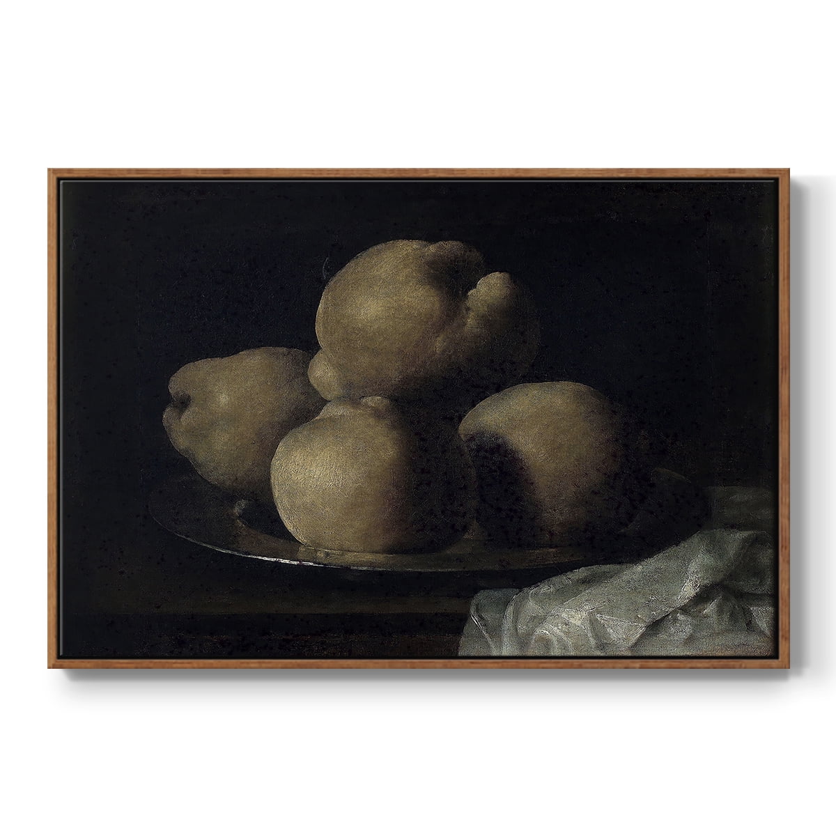 Vintage Botanical Print-IX By Wexford Home Framed in Walnut Wood Gallery Wrapped Canvas 25 in. x 37 in.