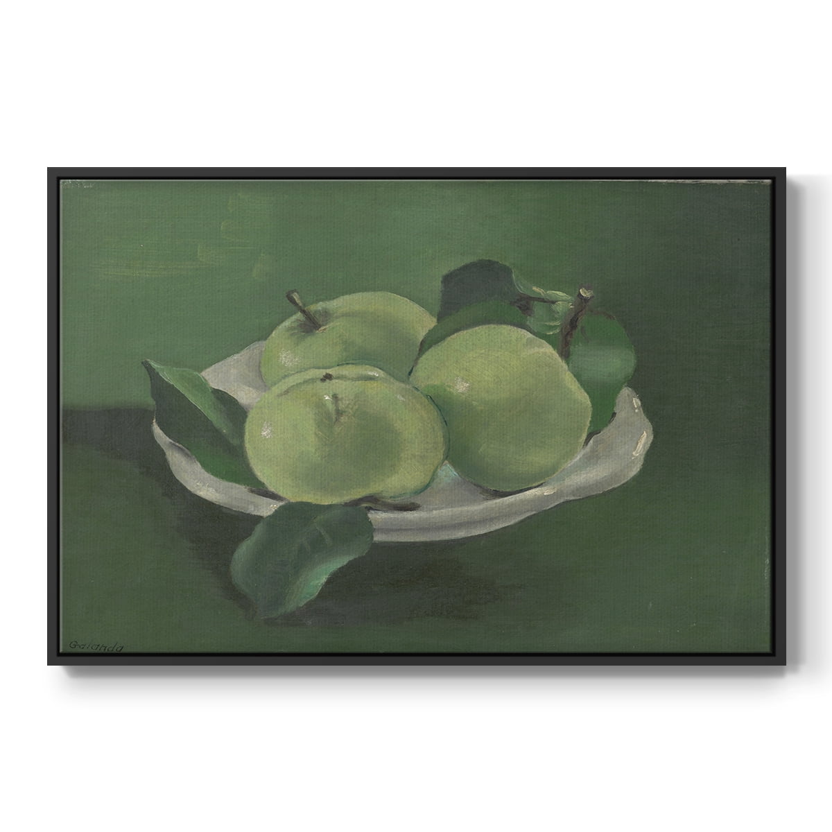 Vintage Botanical Print-LII By Wexford Home Framed in Black Wood Gallery Wrapped Canvas 17 in. x 25 in.