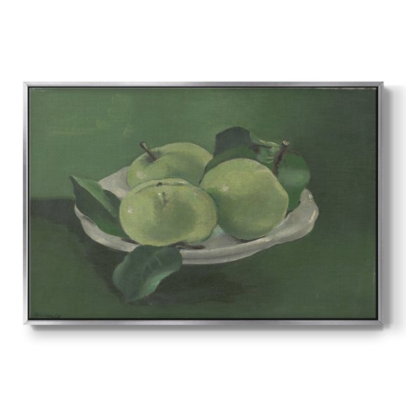 Vintage Botanical Print-LII By Wexford Home Framed in Silver Wood Gallery Wrapped Canvas 17 in. x 25 in.