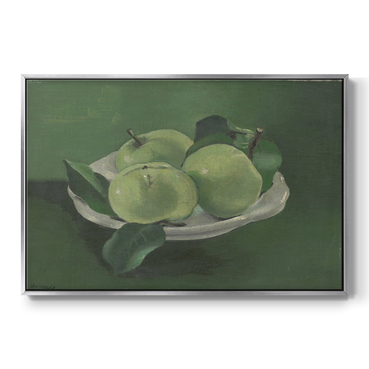 Vintage Botanical Print-LII By Wexford Home Framed in Silver Wood Gallery Wrapped Canvas 25 in. x 37 in.