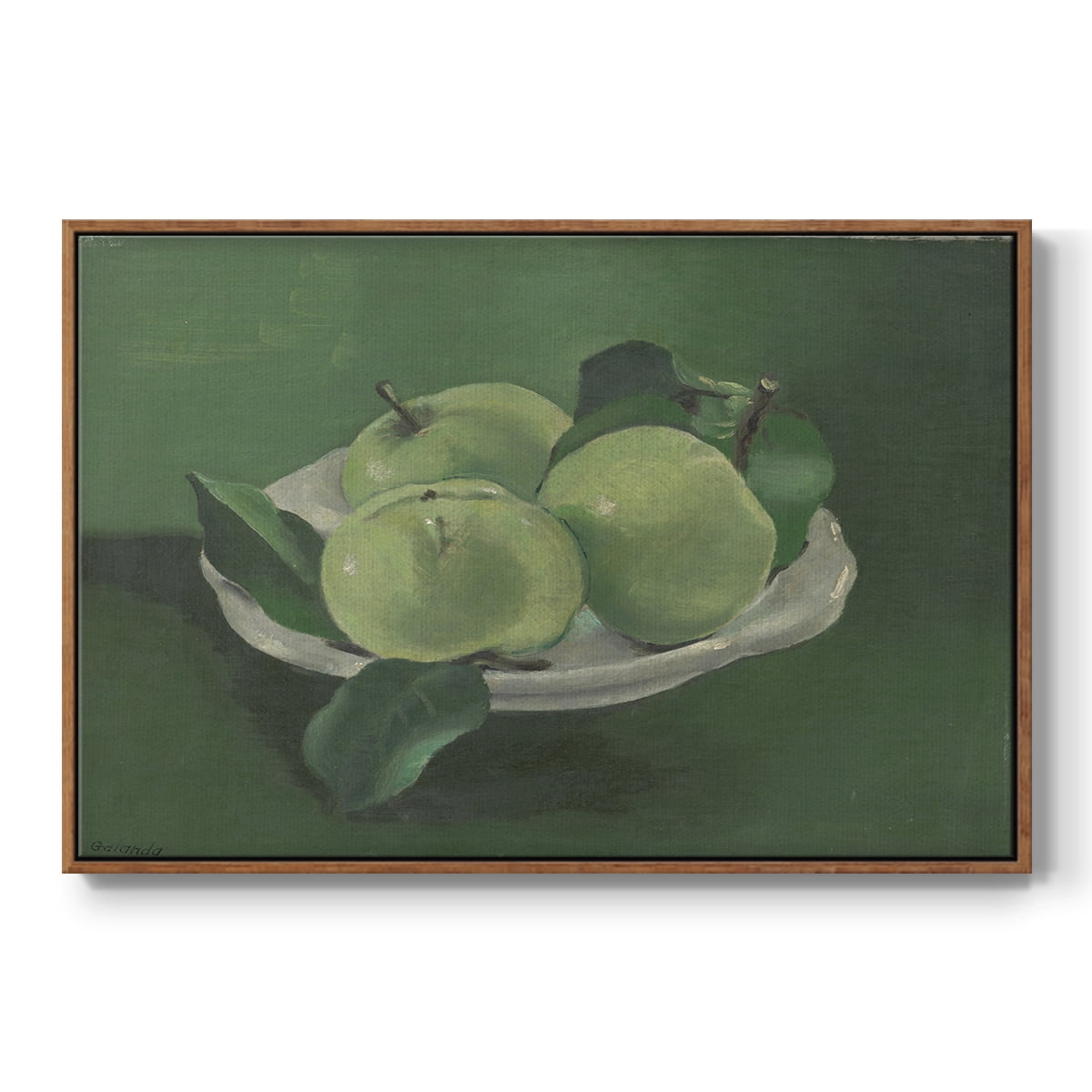 Vintage Botanical Print-LII By Wexford Home Framed in Walnut Wood Gallery Wrapped Canvas 27 in. x 41 in.