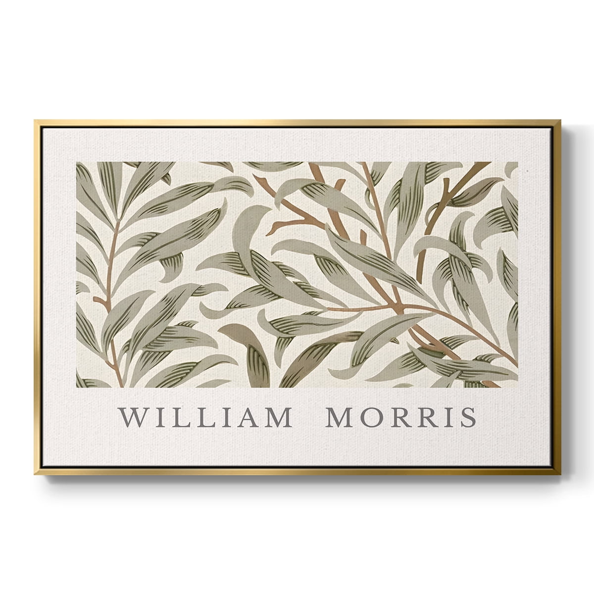 Vintage Botanical Print-LXIII By Wexford Home Framed in Gold Wood Gallery Wrapped Canvas 25 in. x 37 in.
