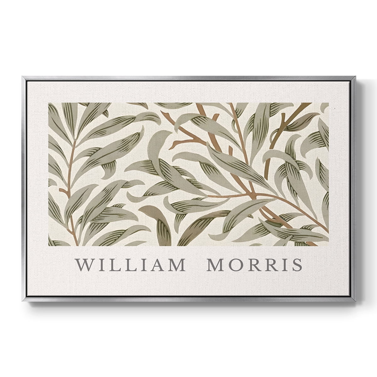 Vintage Botanical Print-LXIII By Wexford Home Framed in Silver Wood Gallery Wrapped Canvas 17 in. x 25 in.